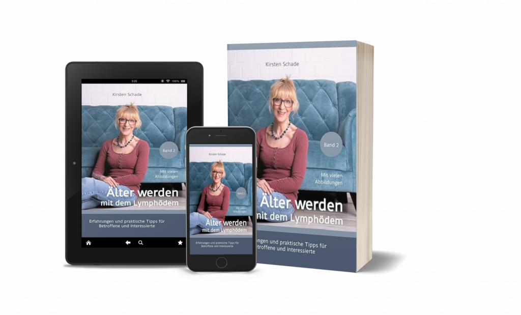 Älter werden mit dem Lymphödem, 3 er Ansicht Bücher